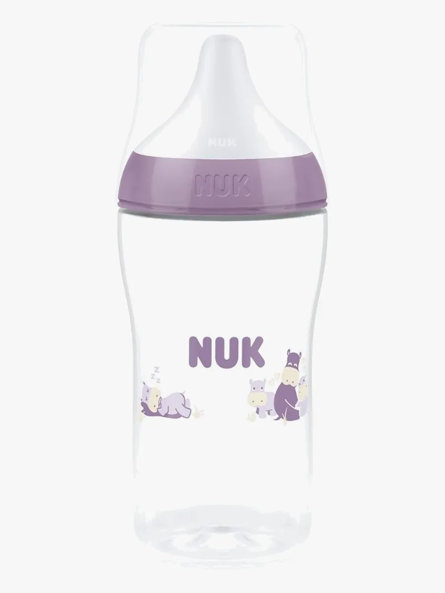 NUK Perfect Match Nappflaska 260 ml, Hippo