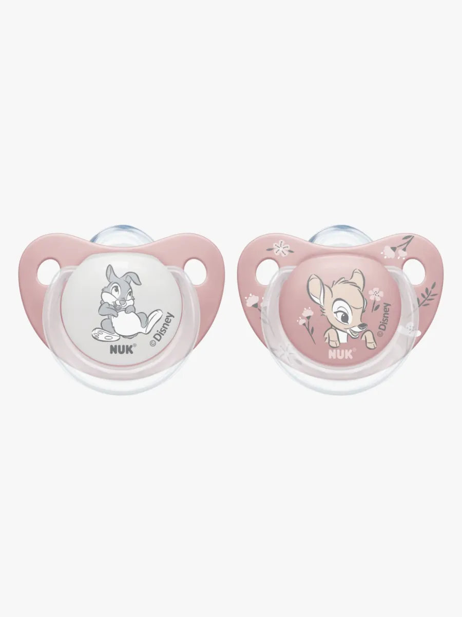 NUK Trendline Bambi Napp 2-Pack Silikon Stl 1