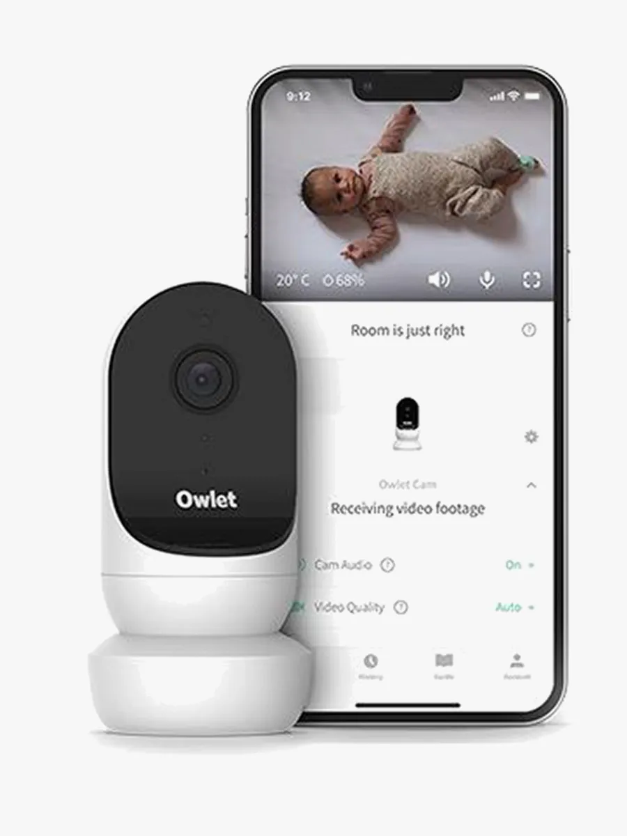 Owlet Cam 2 Babyvakt, White