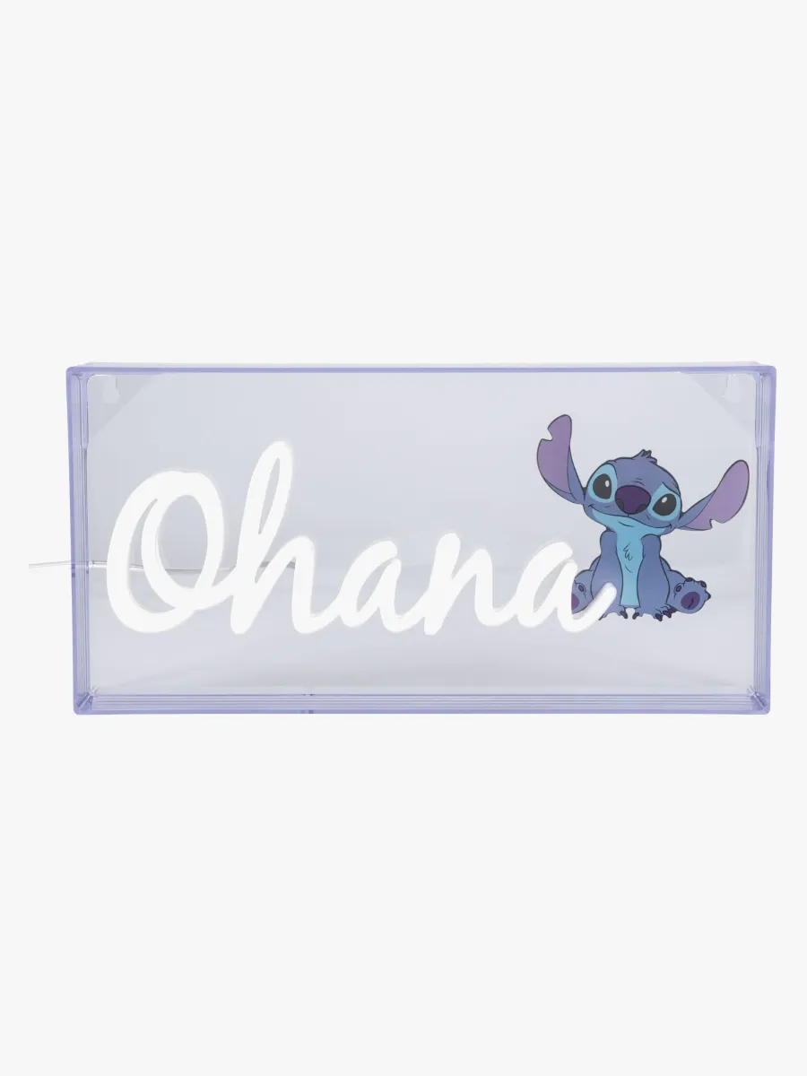 Paladone Stitch Ohana Neon LED-lampa, Barnrum