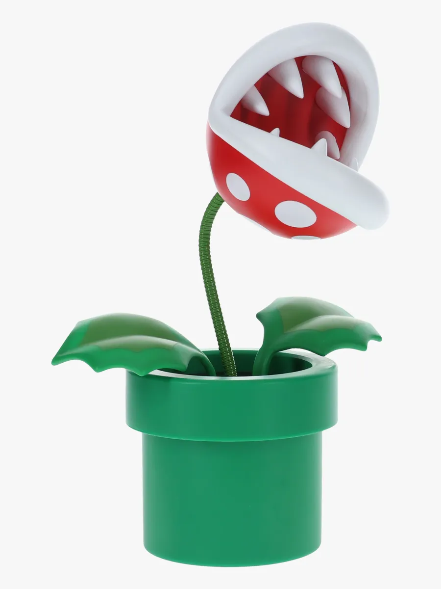 Paladone Super Mario Mini Piranha Plant Ställbar Lampa, Barnrum
