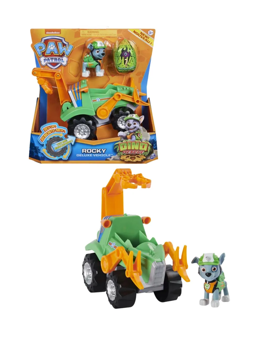 Paw Patrol Dino Deluxe Fordon Rocky