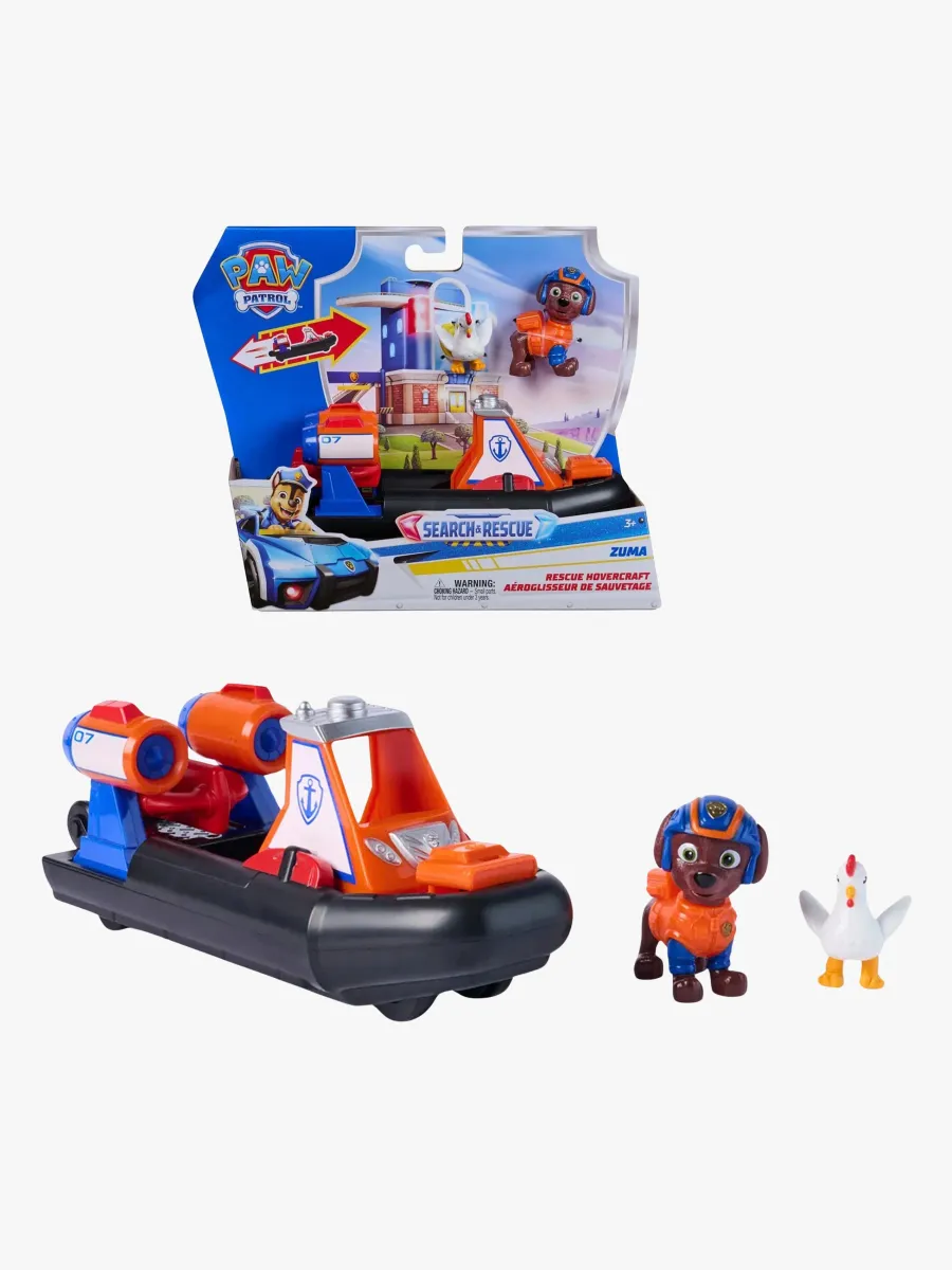 Paw Patrol Search &  Rescue Räddningsfordon med Figur Zuma