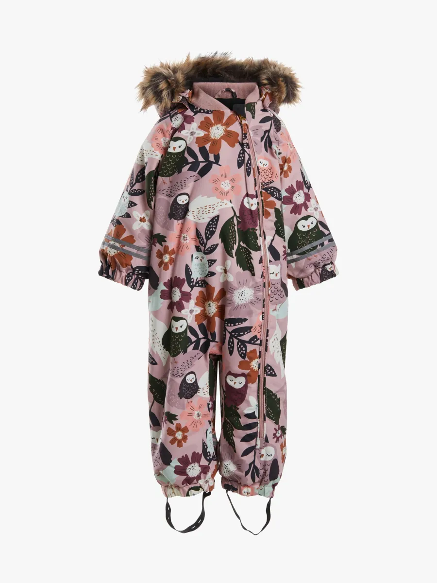 Petite Chérie Atelier Amour Babyoverall, Winterowl Pale Mauve, 80