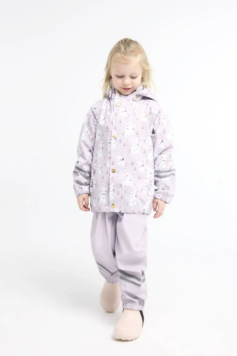 Petite Chérie Atelier Cleo Regnställ, Bunny Meadow/Iris, 98-104