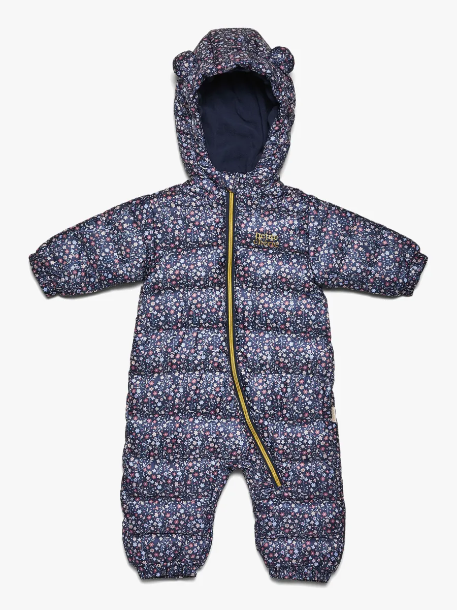 Petite Chérie Atelier Elise Babyoverall, Navy Flower, 86