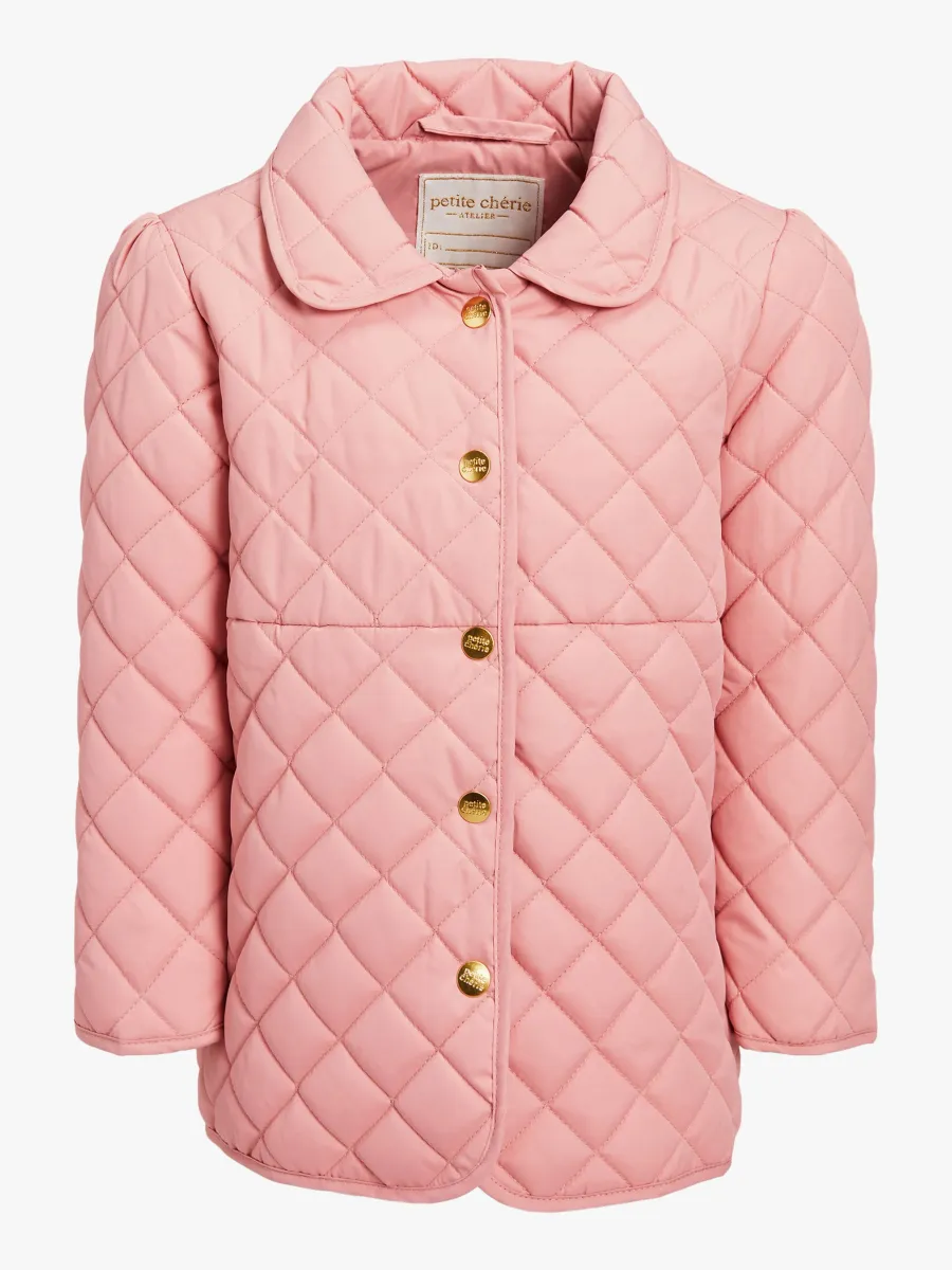 Petite Chérie Atelier Jolie Kviltad Jacka, Blush, 80