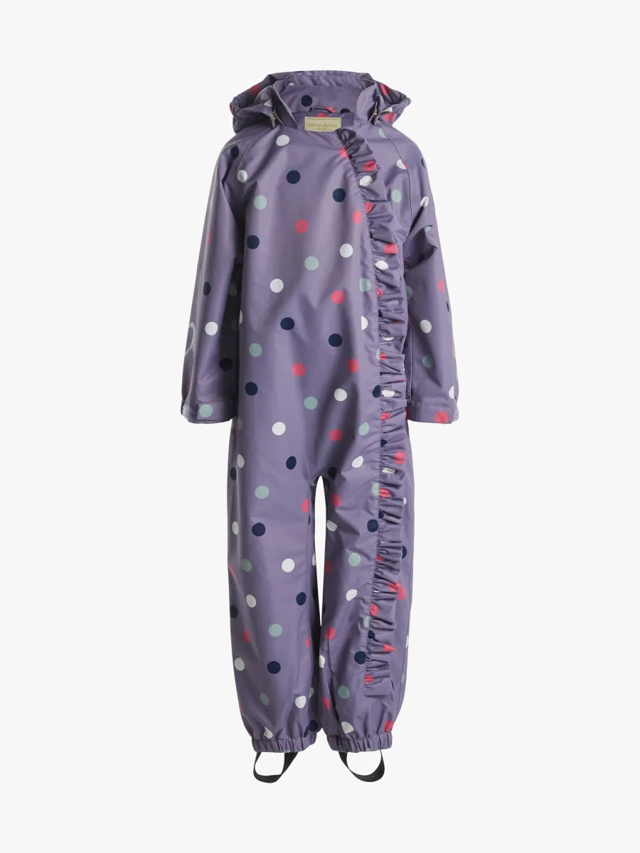 Petite Chérie Atelier Lily Skaloverall, Dots Lavender Gray, 80