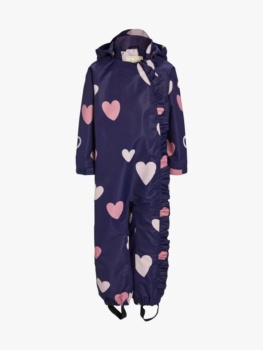 Petite Chérie Atelier Lily Skaloverall, Hearts Navy, 80