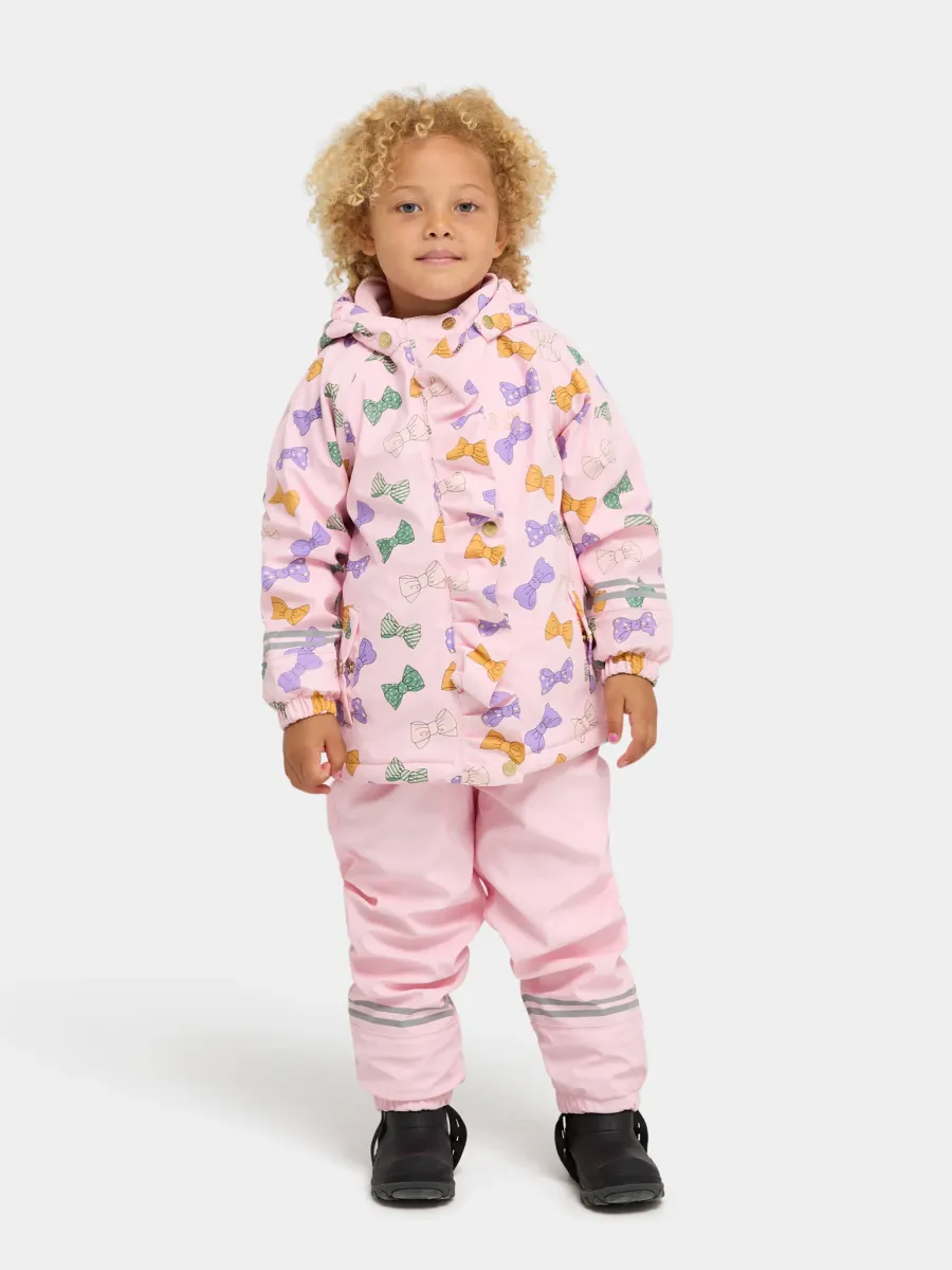 Petite Chérie Atelier Maia Fodrat Regnställ, Rosette Minuet Parfait Pink, 98-104