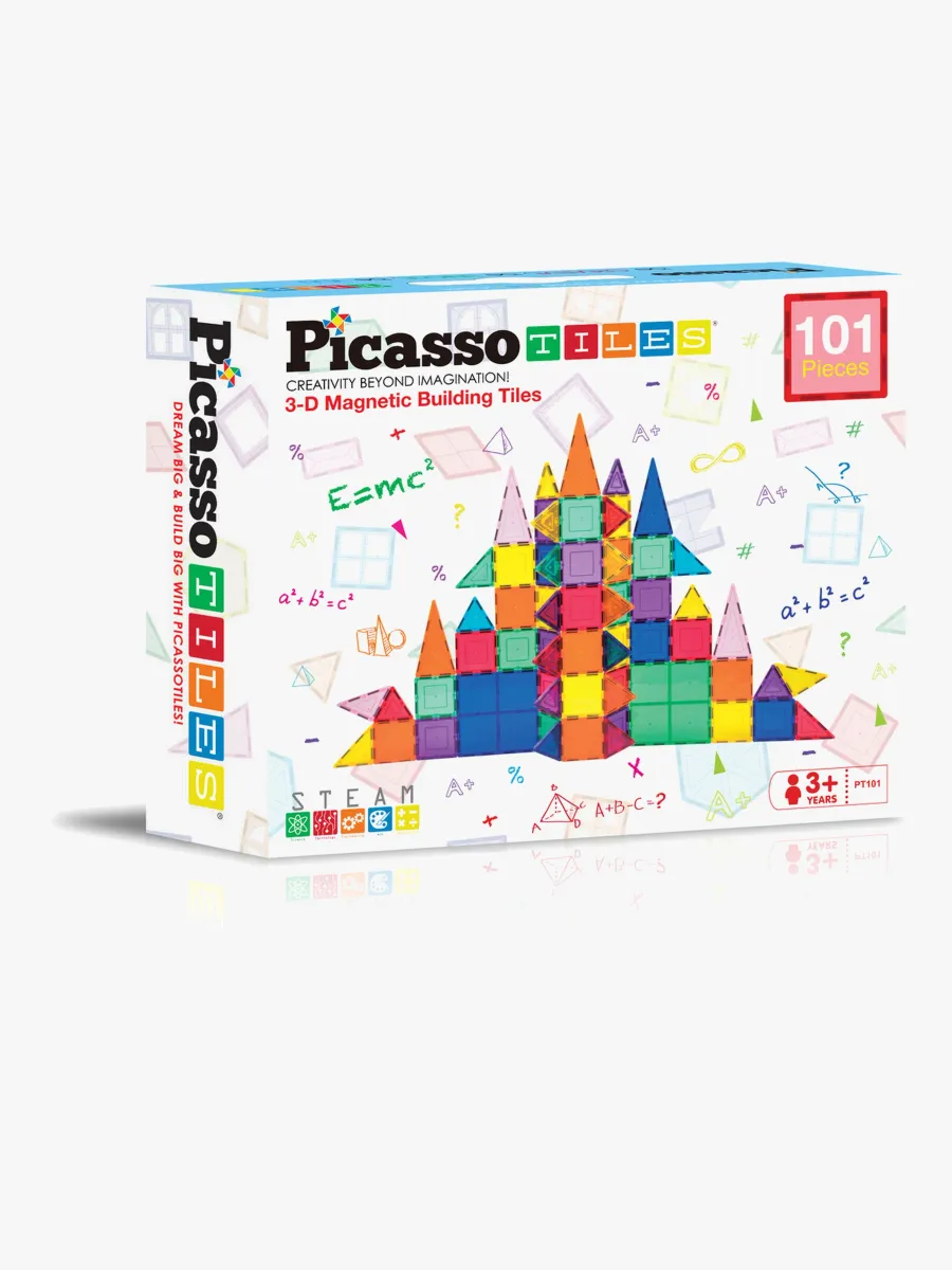 PicassoTiles Magnetisk Byggsats 101 Delar