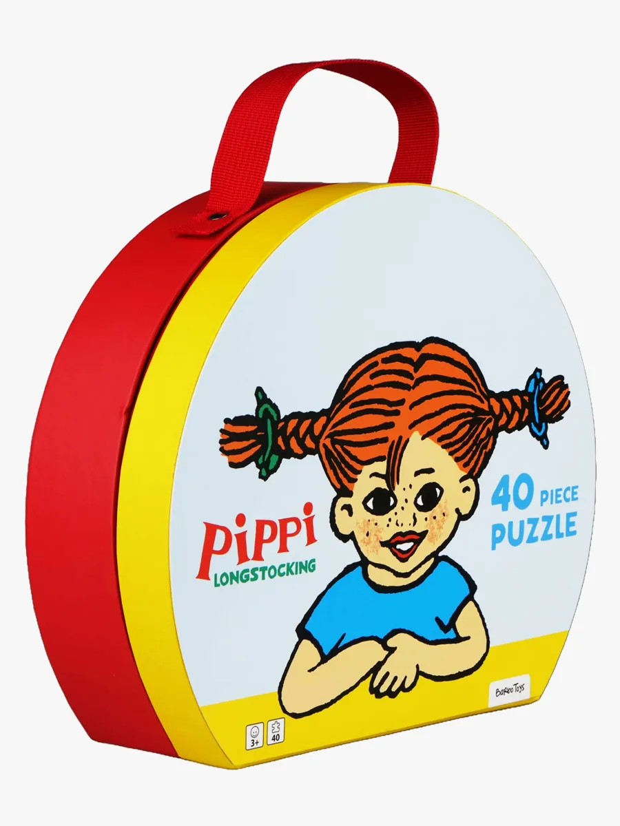 Pippi Långstrump Pussel med Väska 40 Bitar