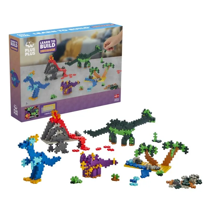 Plus-Plus Learn To Build Dinosaurer 600-bitar