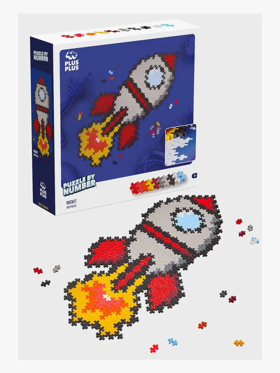 Plus-Plus Nummerraketpussel