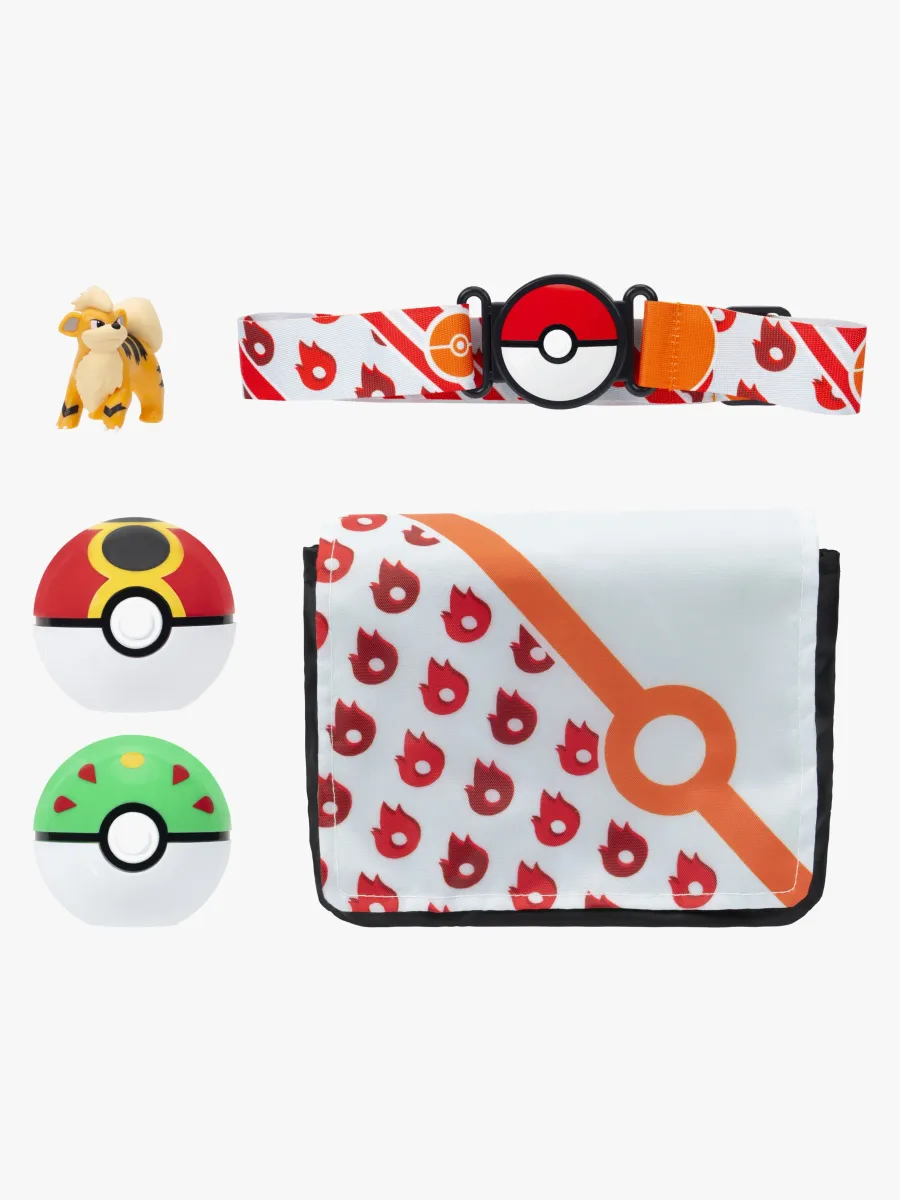 Pokémon Clip 'N' Go Lekset Bälte &  Väska Growlithe