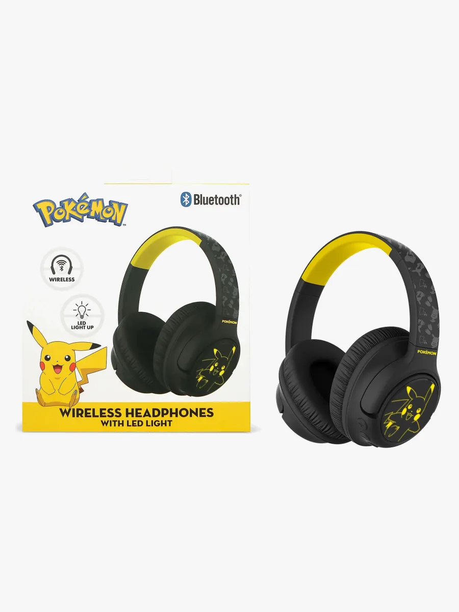 Pokémon Hörlurar Trådlösa med LED Sharing AUX
