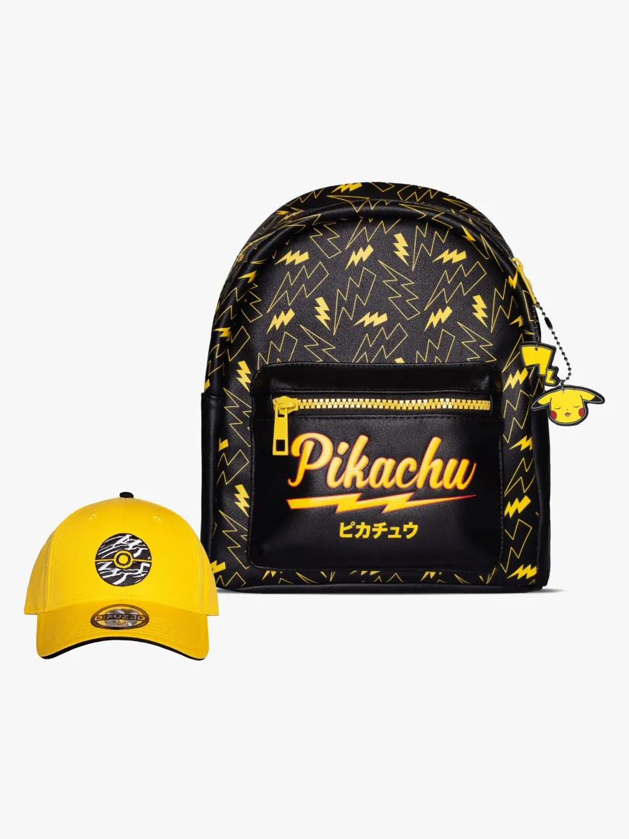 Pokémon Mini Ryggsäck &  Keps, Lightning Pikachu