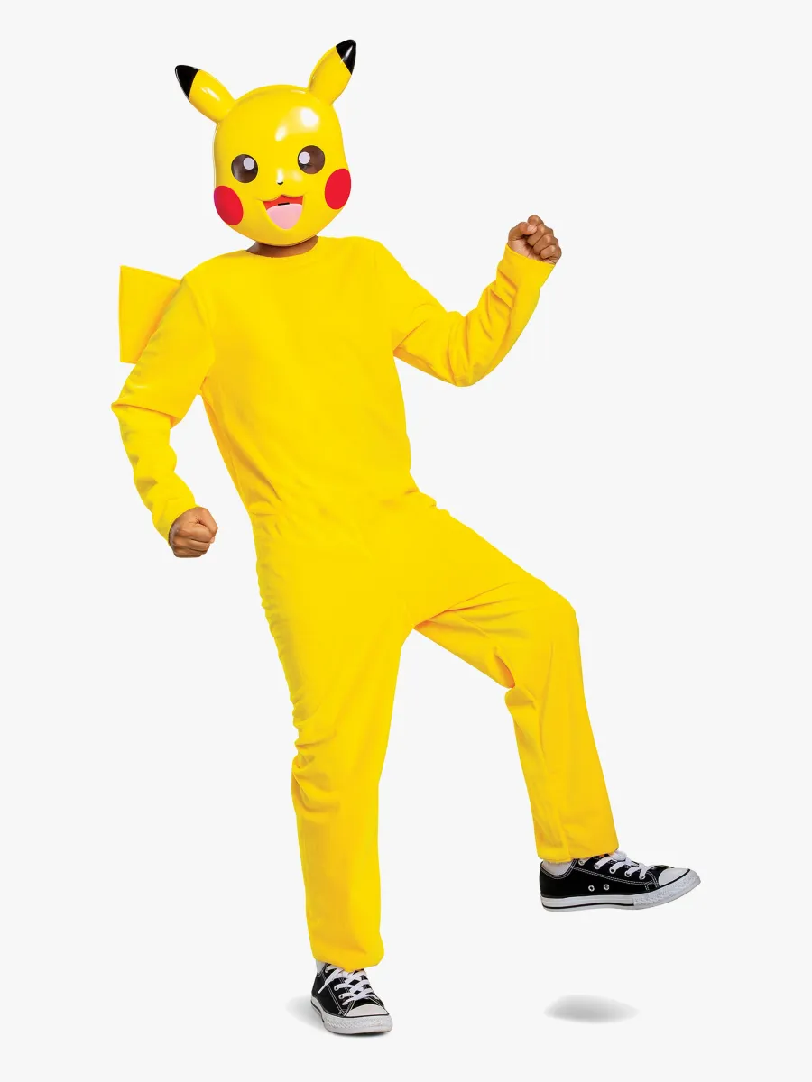 Pokémon Utklädnad med Mask Pikachu, 4-6 år
