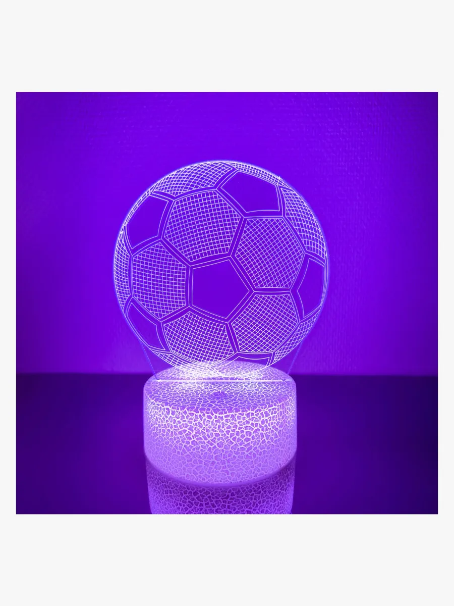 Powerpal 3D-Nattlampa, Fotboll, Barnrum