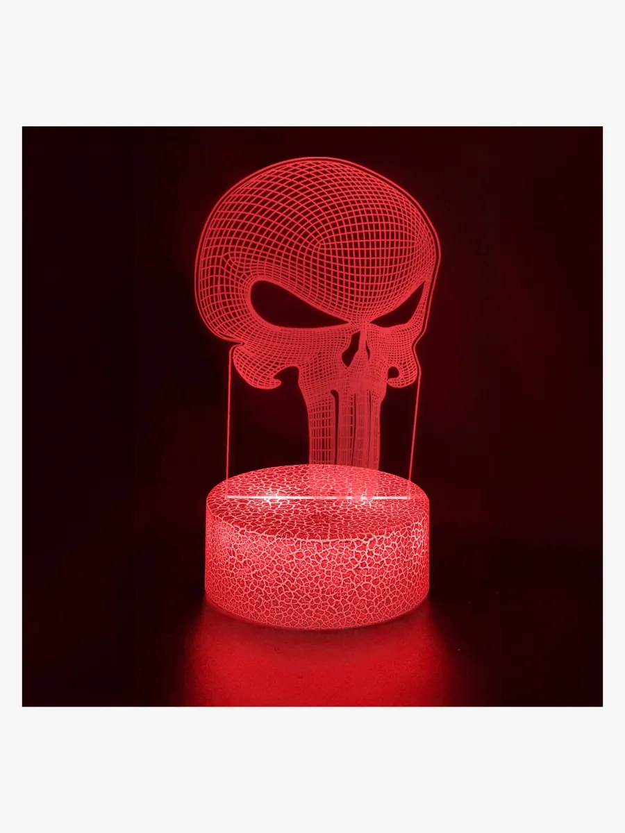 Powerpal 3D-Nattlampa, Monsterskalle, Barnrum