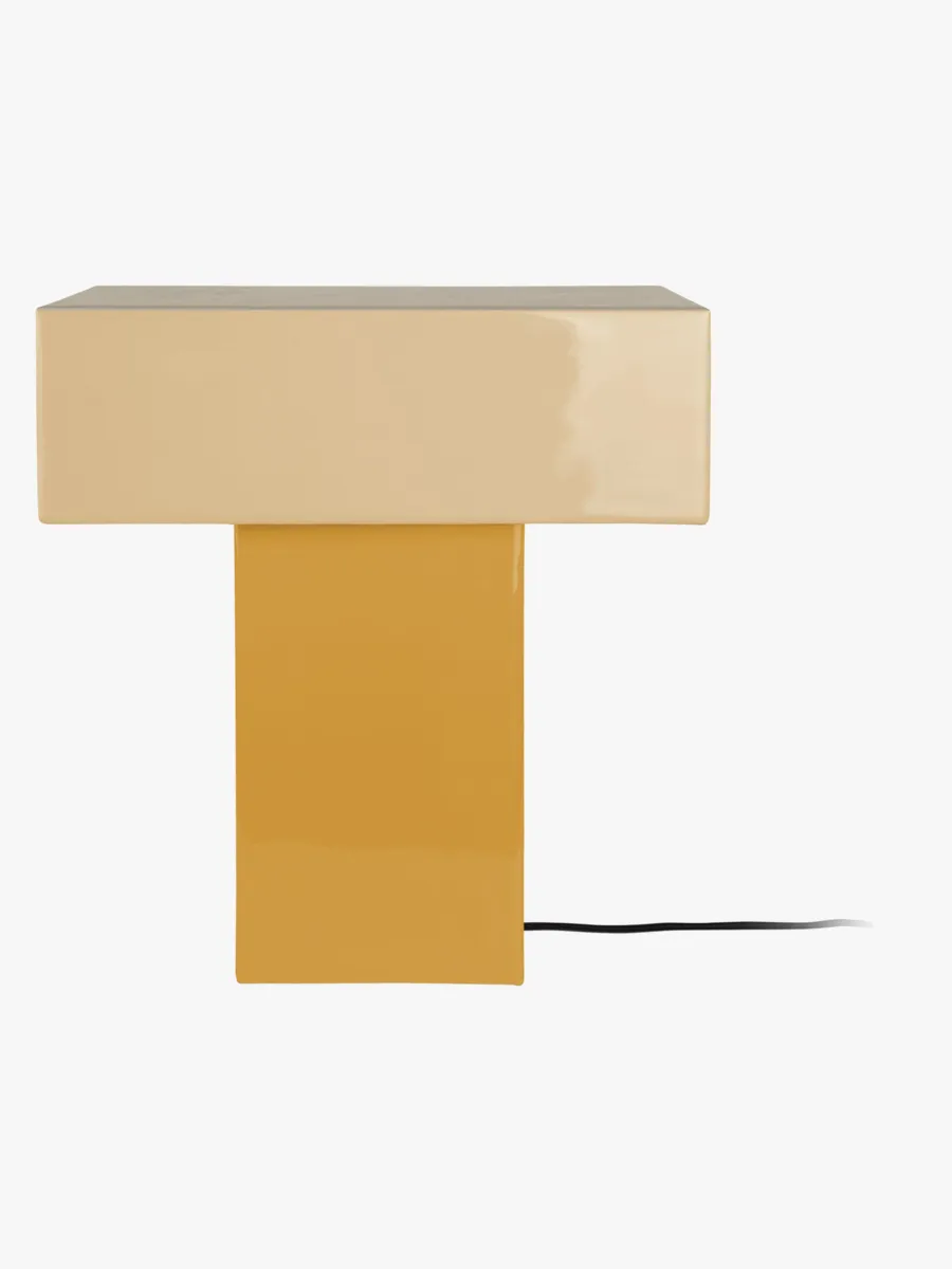 PresentTime Grato Recto Bordslampa, Honey Yellow/Soft Yellow, Barnrum