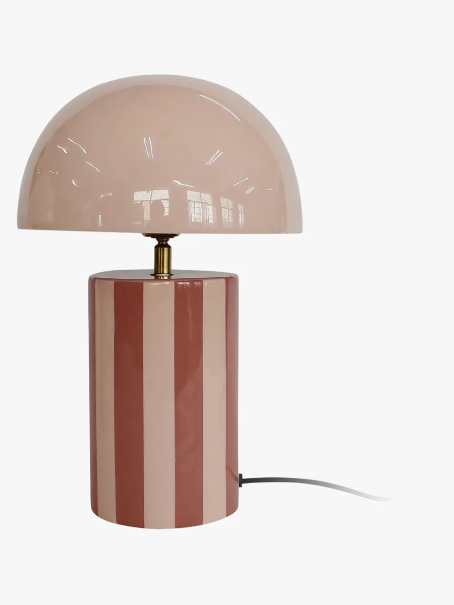 PresentTime Rayado Bordslampa, Rose Tan/Soft Pink, Barnrum