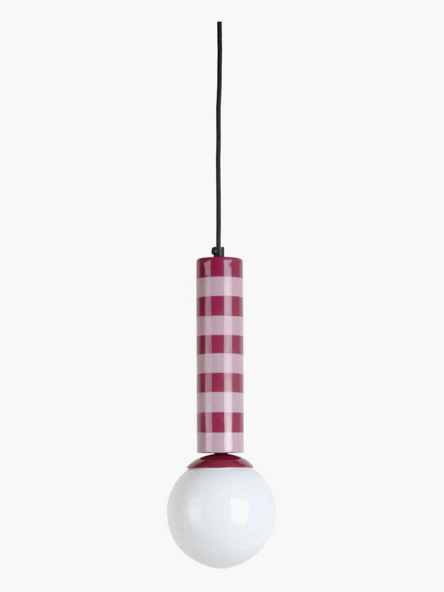 PresentTime Rayado Taklampa, Dark Mauve/Soft Lavender, Barnrum