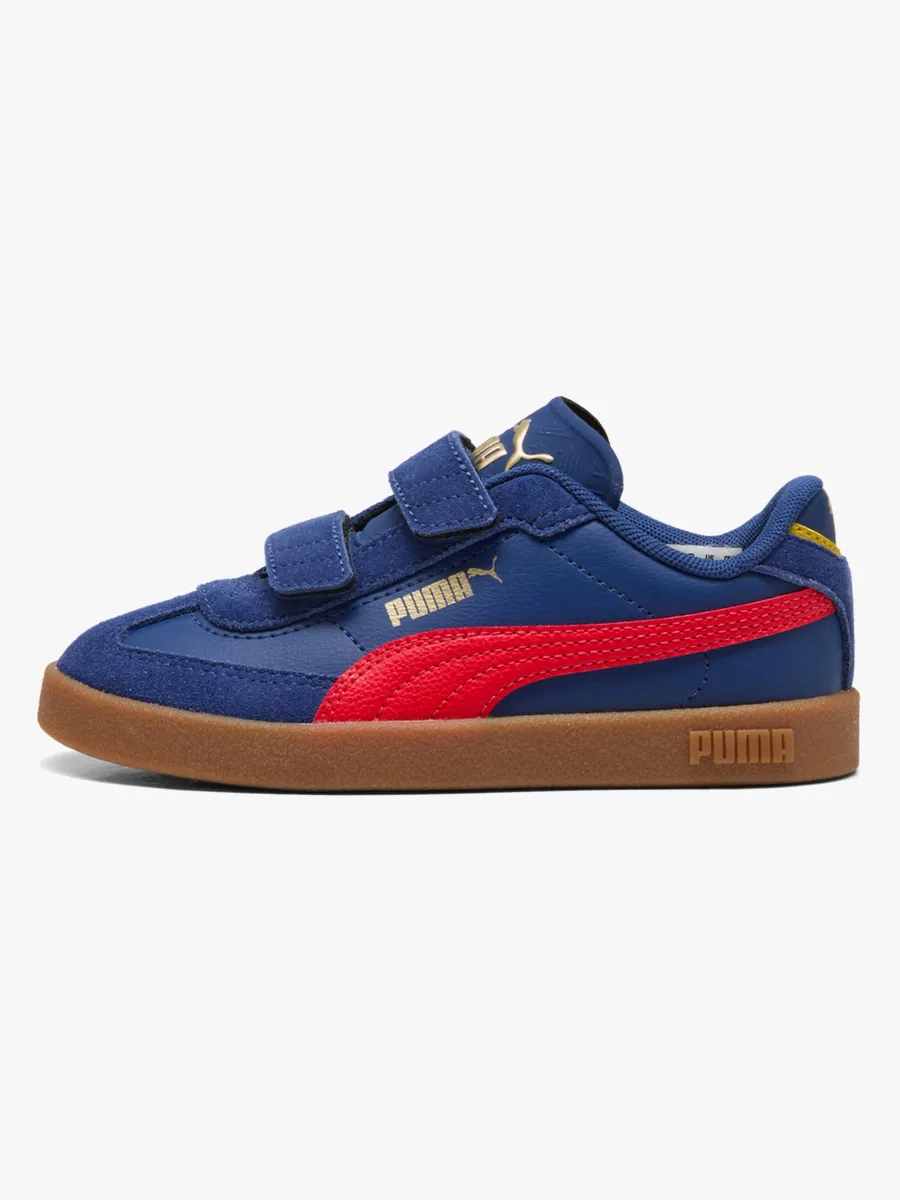 Puma Club II Era V PS Sneakers, Blue Jewel/Red, 31