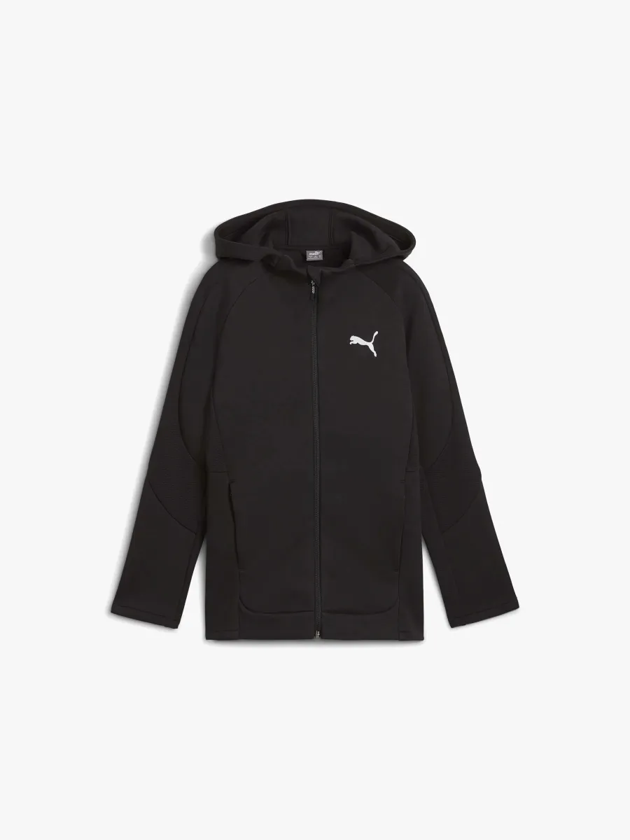 Puma Evostripe Full-Zip Huvtröja, Svart, 116