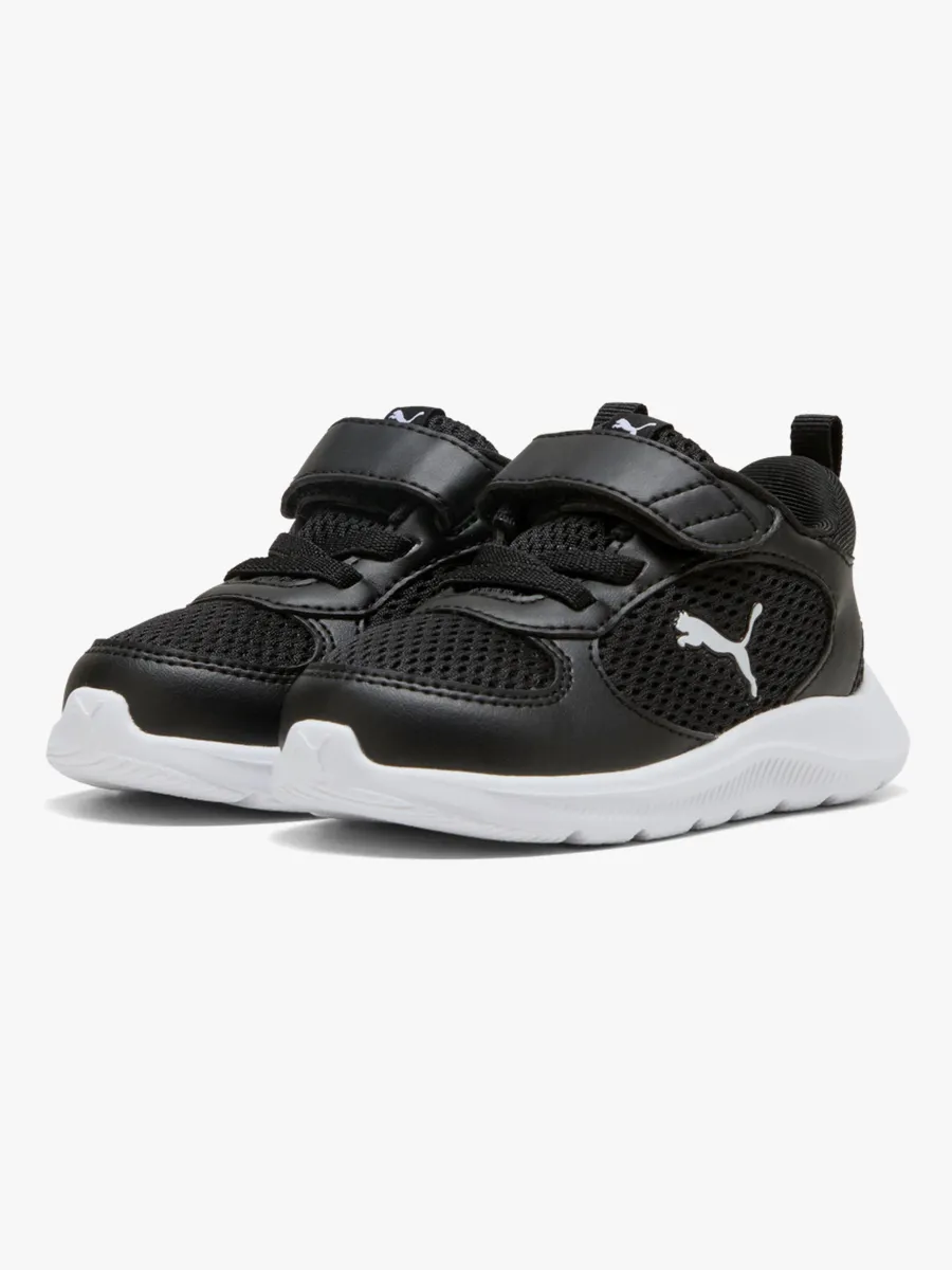 Puma Fun Racer 2 AC+ Infant Sneakers, Black/White, 22