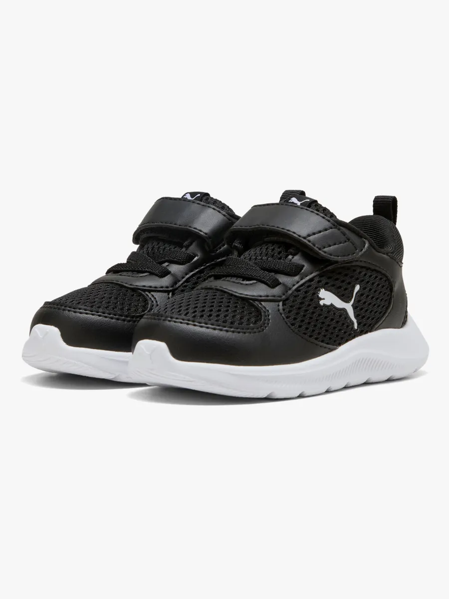 Puma Fun Racer 2 AC+ Infant Sneakers, Black/White, 23