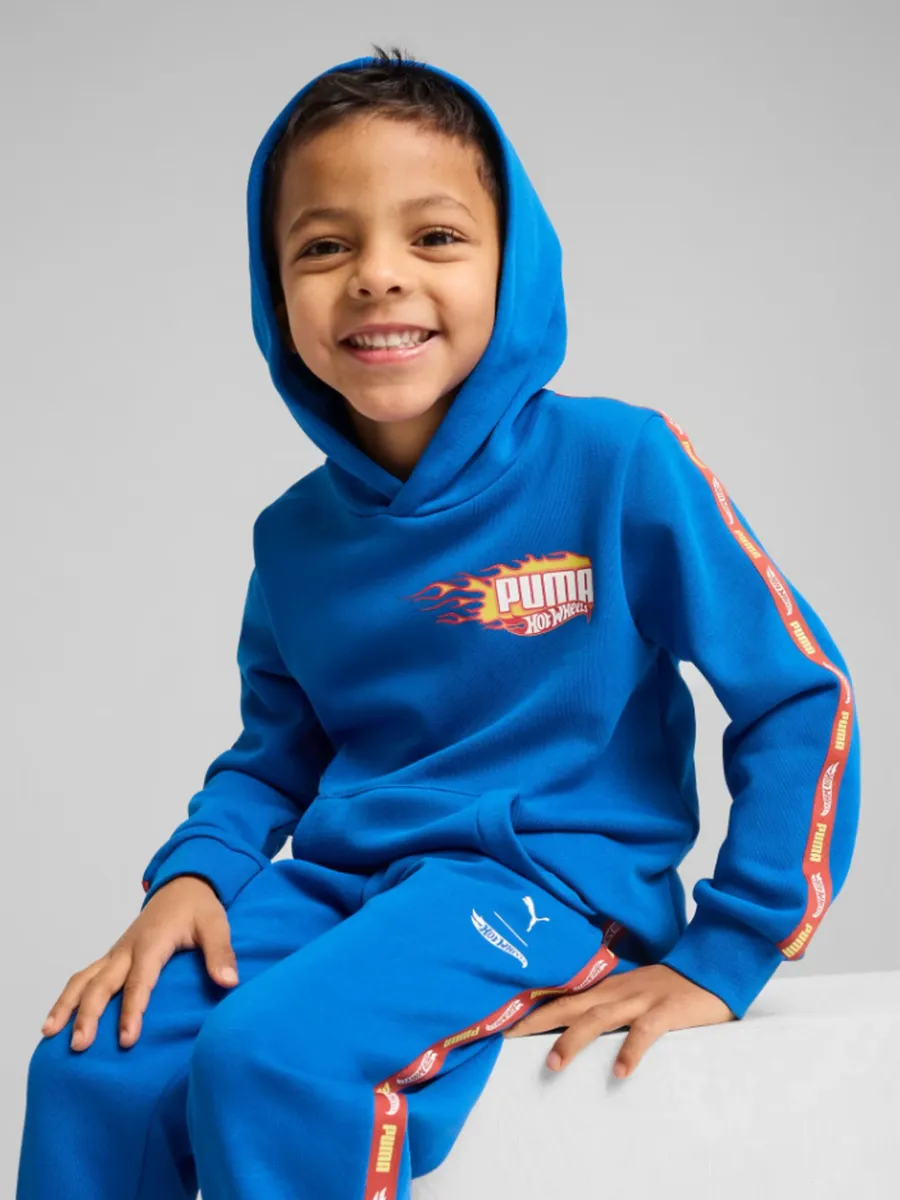 Puma Hot Wheels Huvtröja, Blå, 110