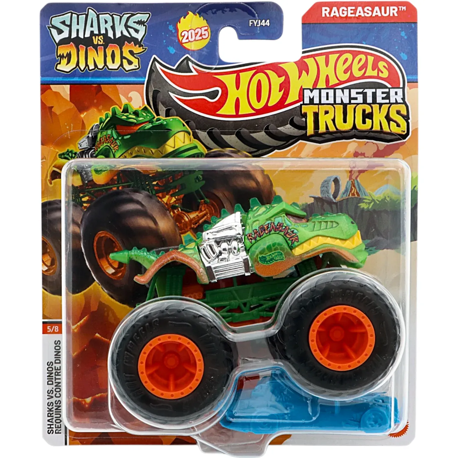 Rageasaur - Sharks Vs. Dinos - Monster Truck - Hot Wheels
