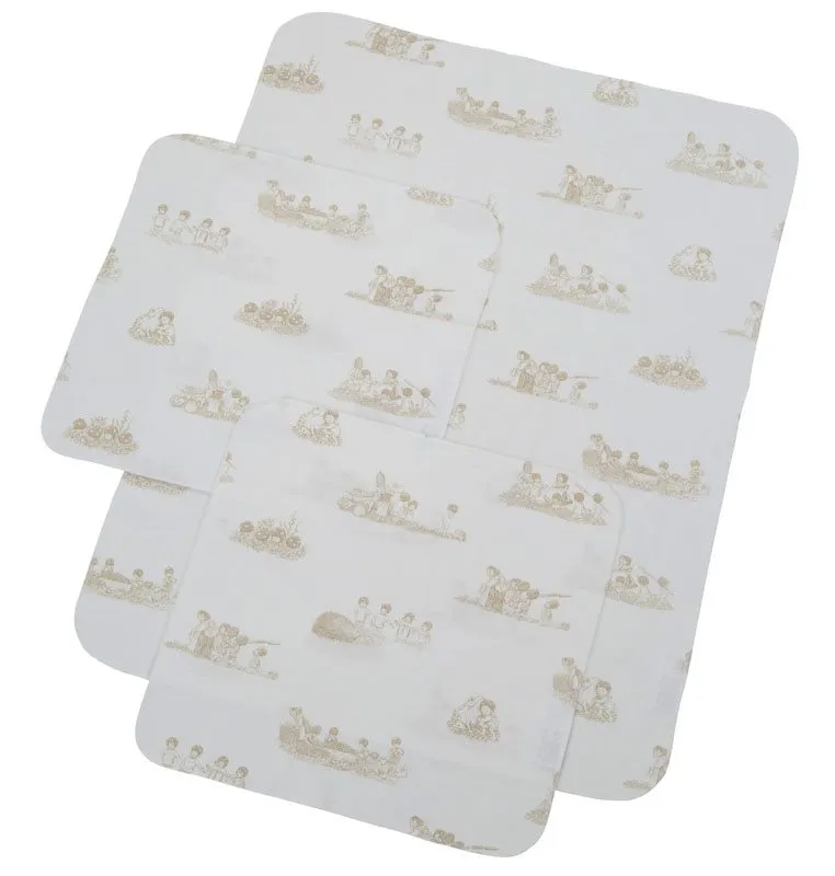Rätt Start flanellfilt Beskow 3-pack, beige