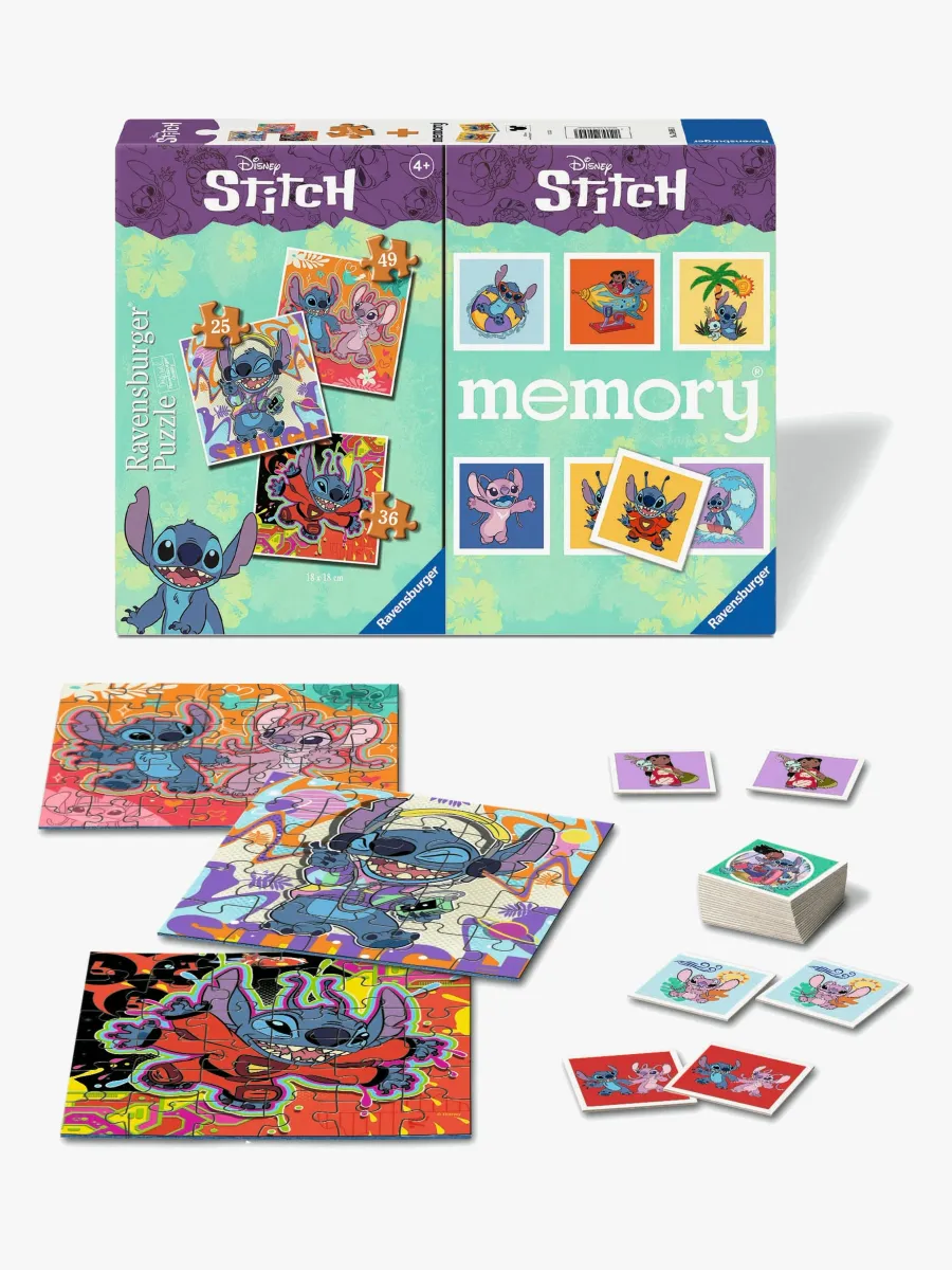 Ravensburger Disney Lilo &  Stitch Pussel 3-i-1 + Memory
