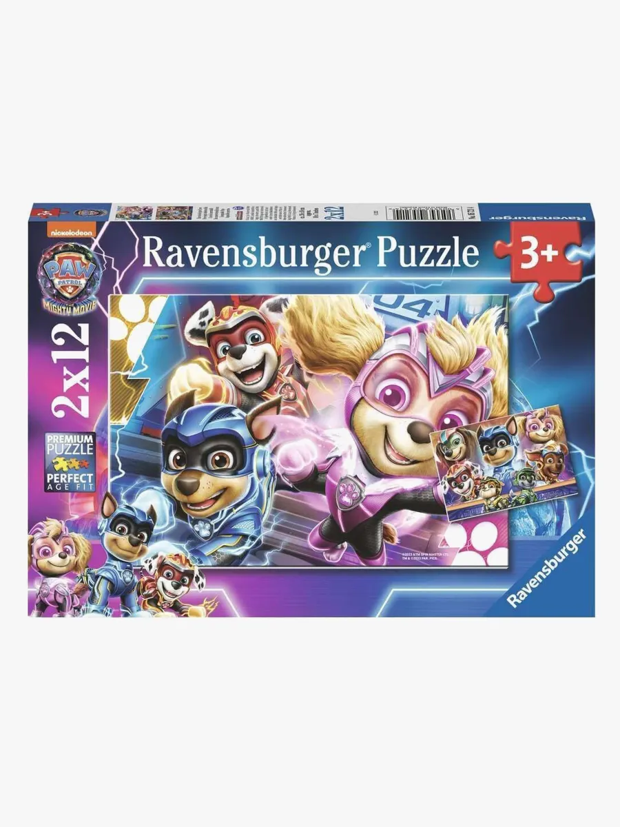 Ravensburger Paw Patrol The Mighty Movie Pussel 2x12 Bitar