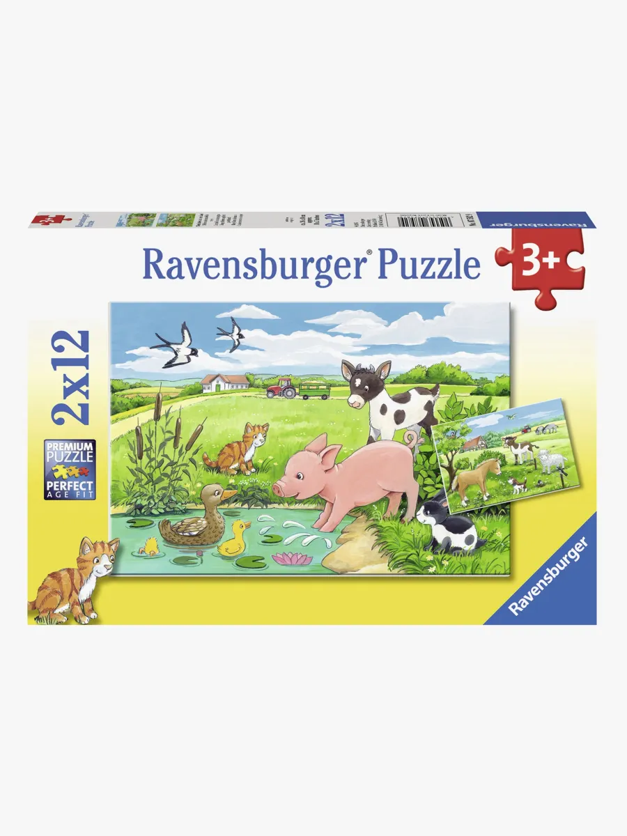 Ravensburger Pussel Baby Bondgårdsdjur 2x12 Bitar