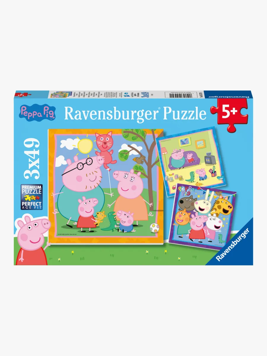 Ravensburger Pussel Greta Gris 3x49 Bitar