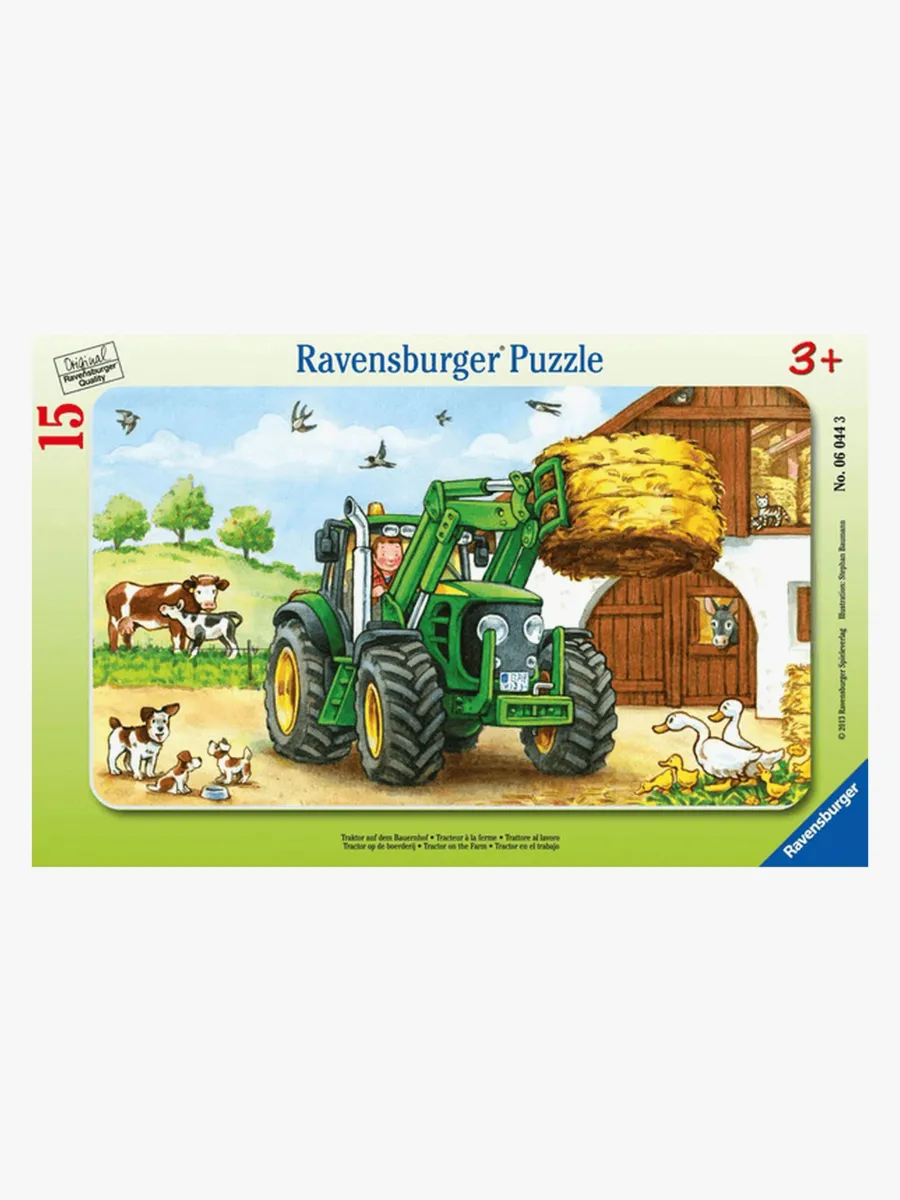 Ravensburger Pussel Traktor På Bondgården 15 Bitar