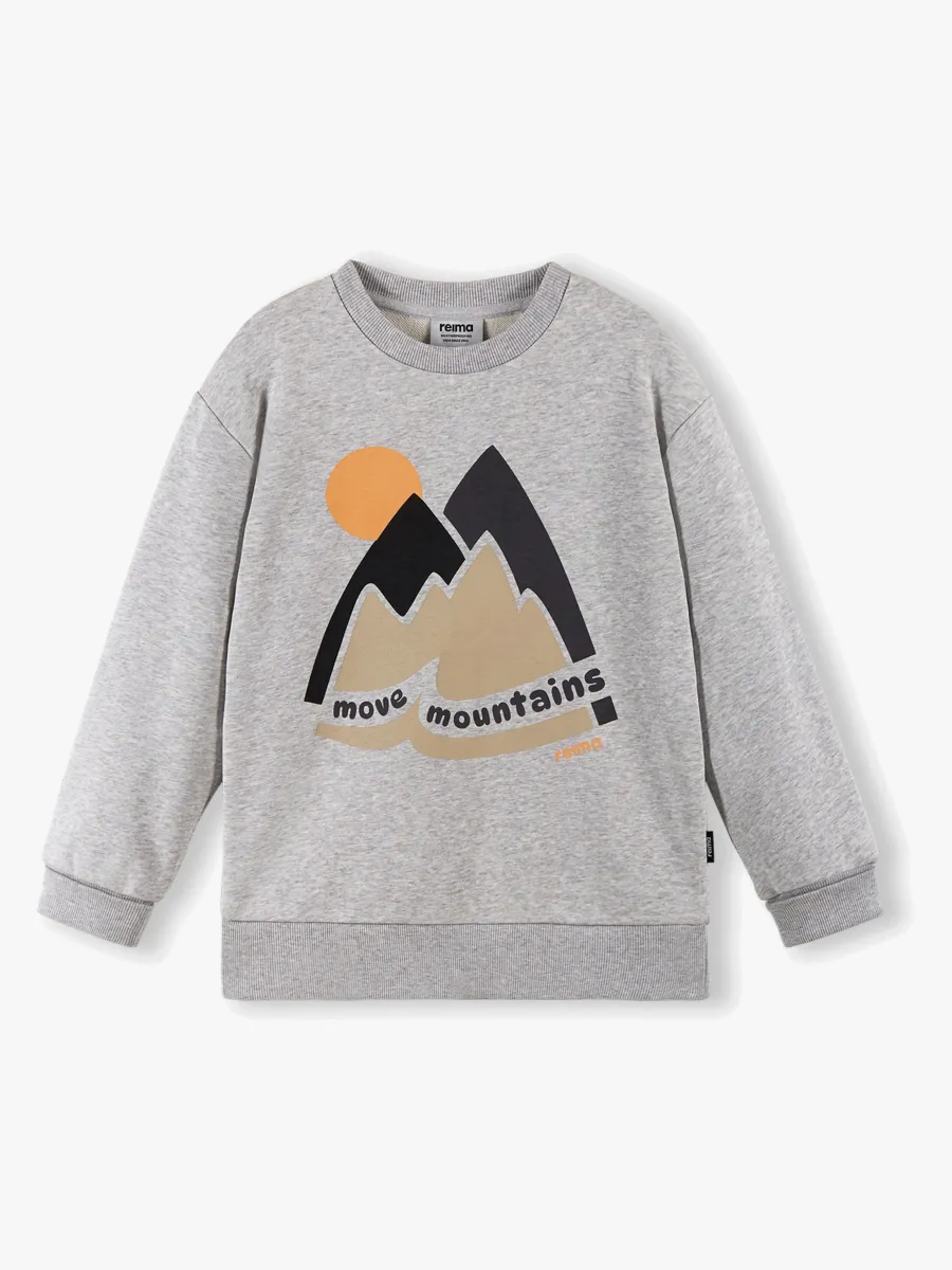 Reima Collari Sweatshirt, Melange Grey, 110-116