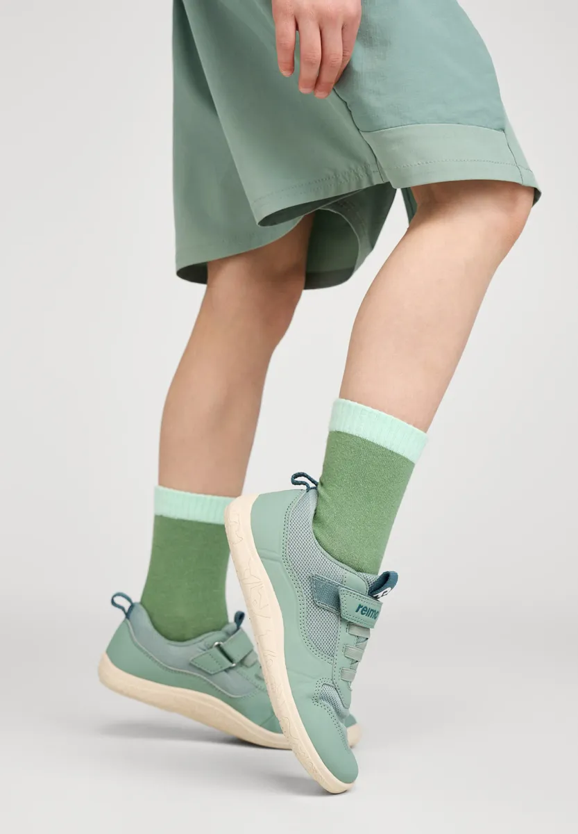 Reima Telmin Jr Barefoot Sneakers, Stone Green, 31