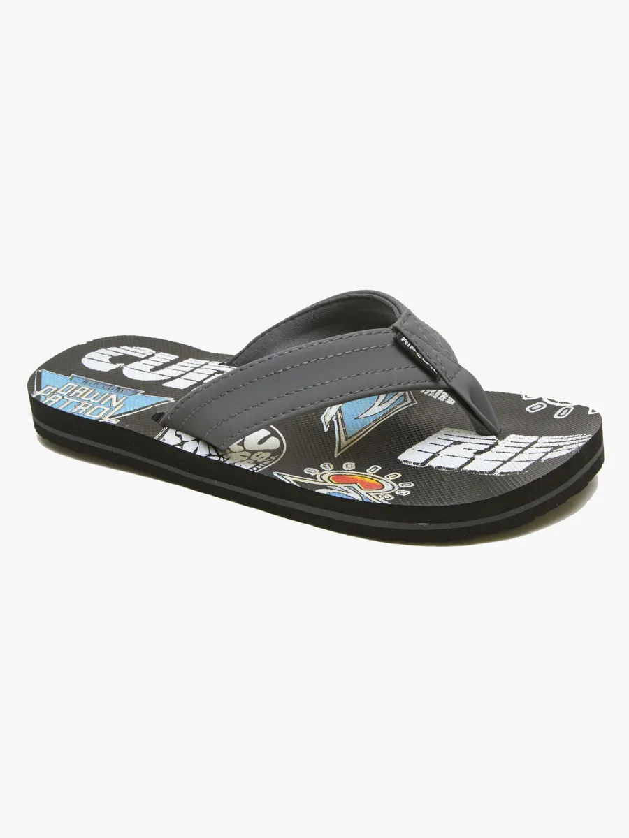 Rip Curl Ripper Kids Flip Flop, Grey 29