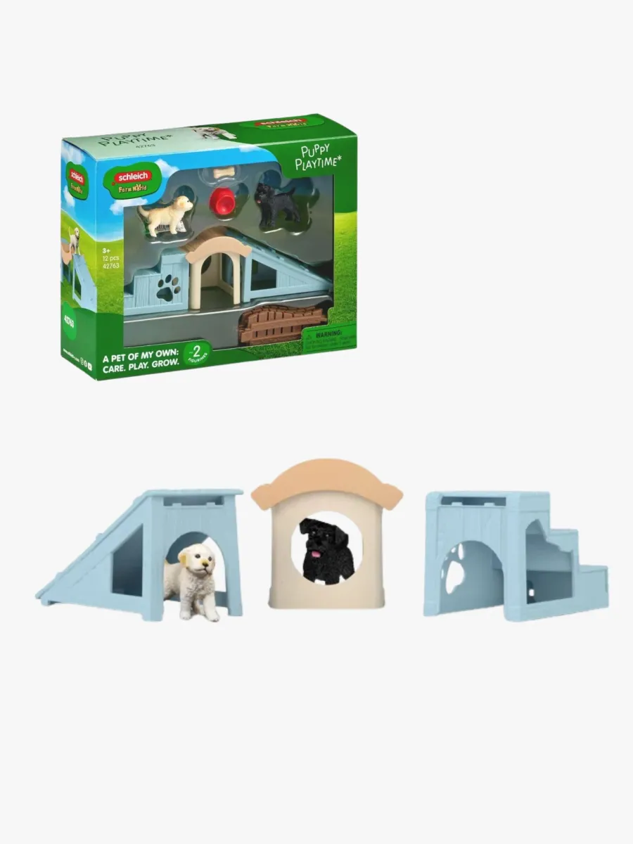 Schleich Hundkoja med Valpar