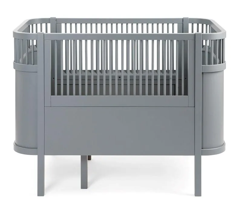 Sebra växasäng baby & jr, classic grey FSC mix