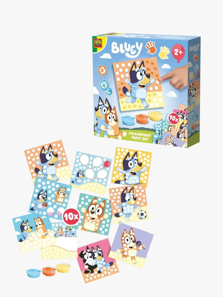 SES Creative Bluey Pysselset Fingerfärg