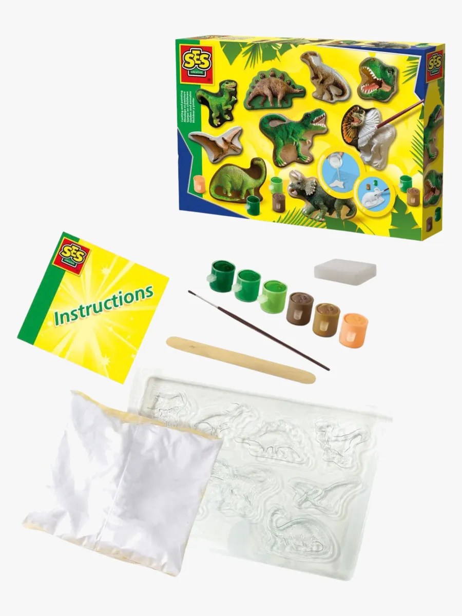 SES Creative Pysselset Gipsfigurer Dinosaurier