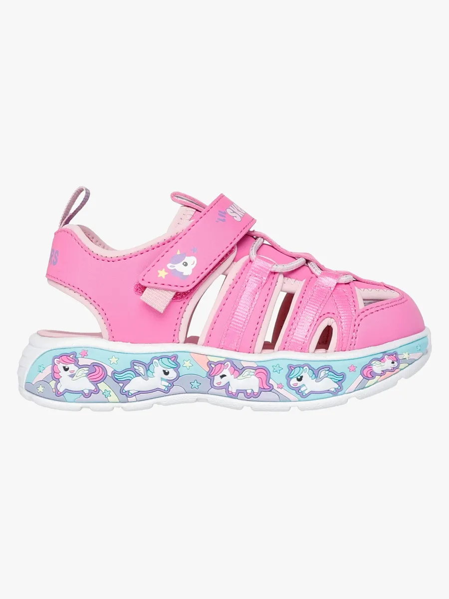Skechers Play Scene Splash Cute Crew Sandaler, Pink, 21