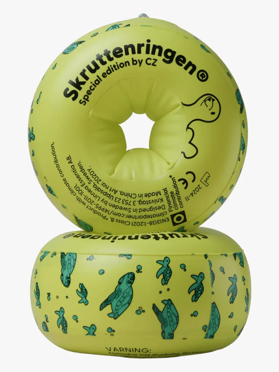Skruttenringen Armpuffar, Gul Mönstrad