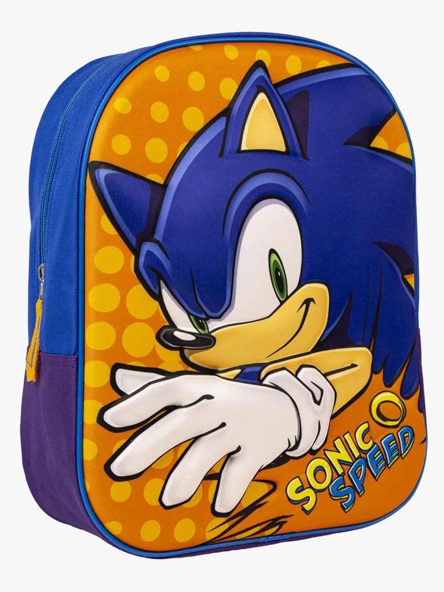 Sonic 3D Ryggsäck, Blå/Orange