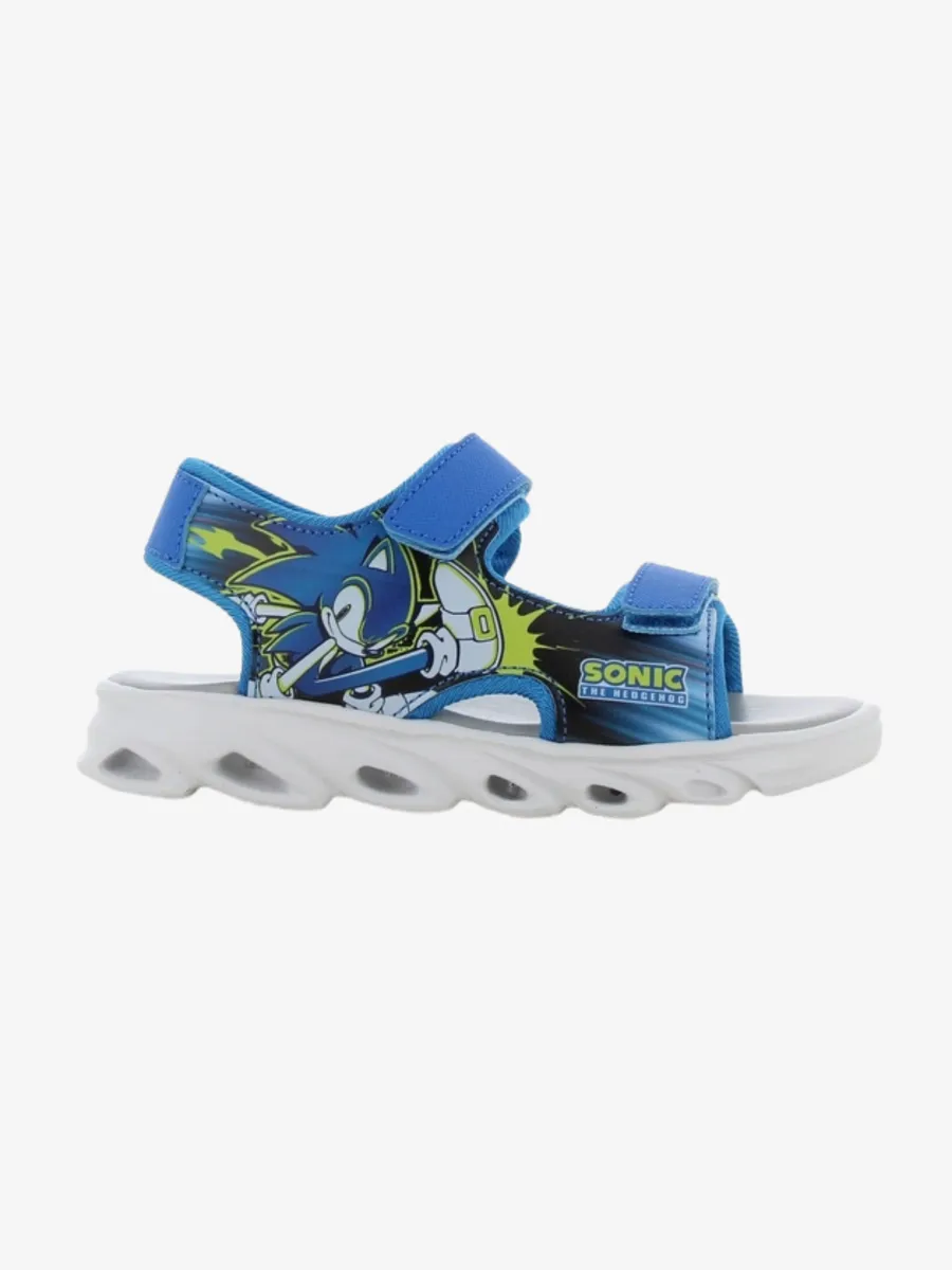Sonic Blinkande Sandaler, Blue/Yellow, 30